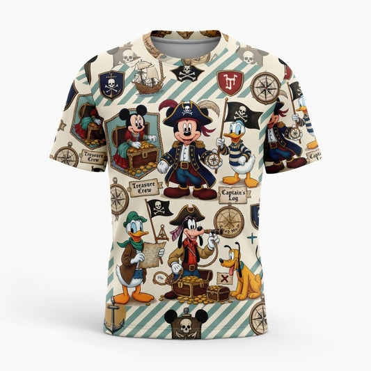 Pirate Treasure Crew AOP Apparel - Mouse & Friends