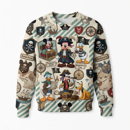 Pirate Treasure Crew AOP Apparel - Mouse & Friends