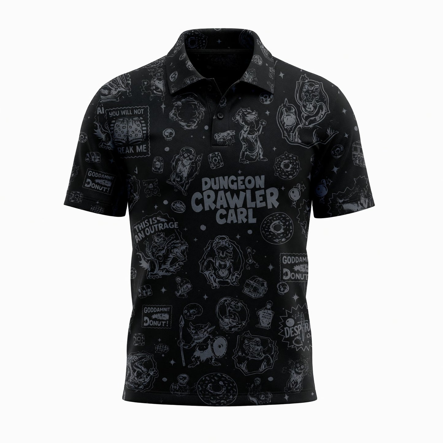 Dungeon Crawler AOP T-Shirt - LitRPG Novel Streetwear