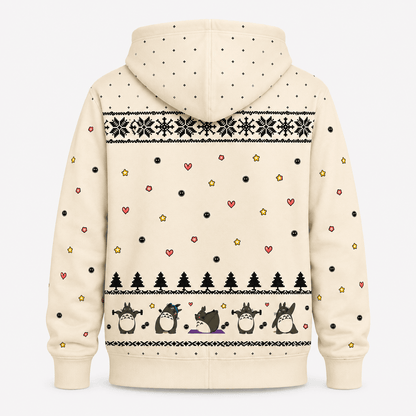 Forest Spirit Winter Wonderland All Over Print Hoodie - Anime Fan Apparel