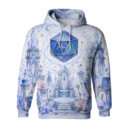 Celestial D20 AOP T-Shirt - Fantasy Dice Throne Art