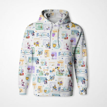 I'm Making Pour Choices Around The World AOP Apparel World Park Mouse & Friends