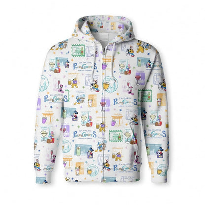 I'm Making Pour Choices Around The World AOP Apparel World Park Mouse & Friends