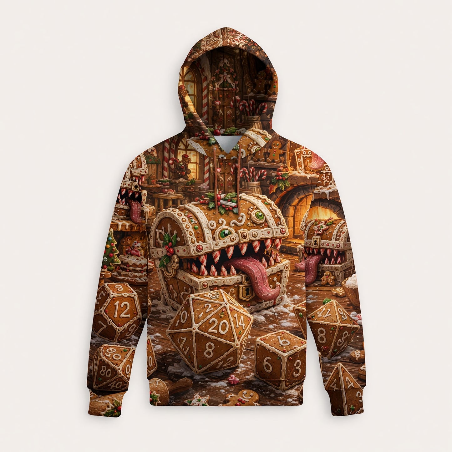 Gingerbread Mimic Christmas T-Shirt - RPG Holiday Streetwear