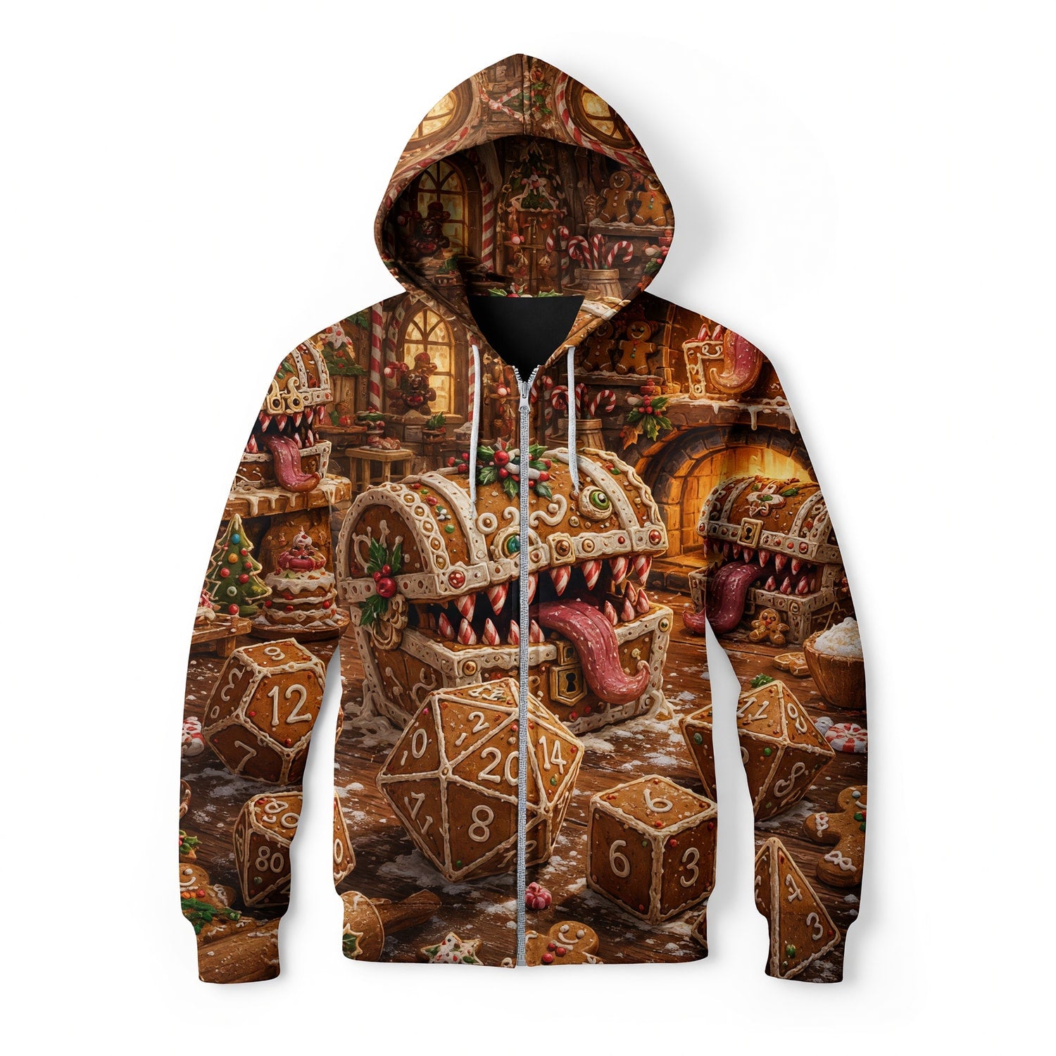 Gingerbread Mimic Christmas T-Shirt - RPG Holiday Streetwear