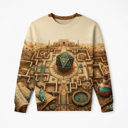 Egyptian D20 Dungeon AOP Apparel - Fantasy RPG Adventure Shirt