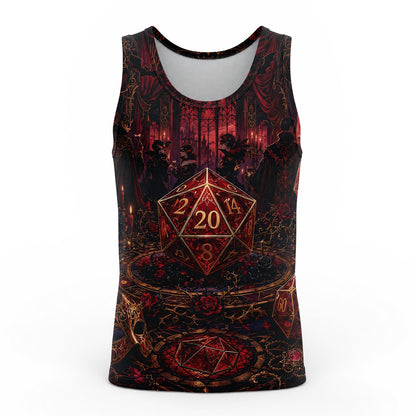 Gothic Vampire Dice AOP T-Shirt - Dark Masquerade RPG Streetwear