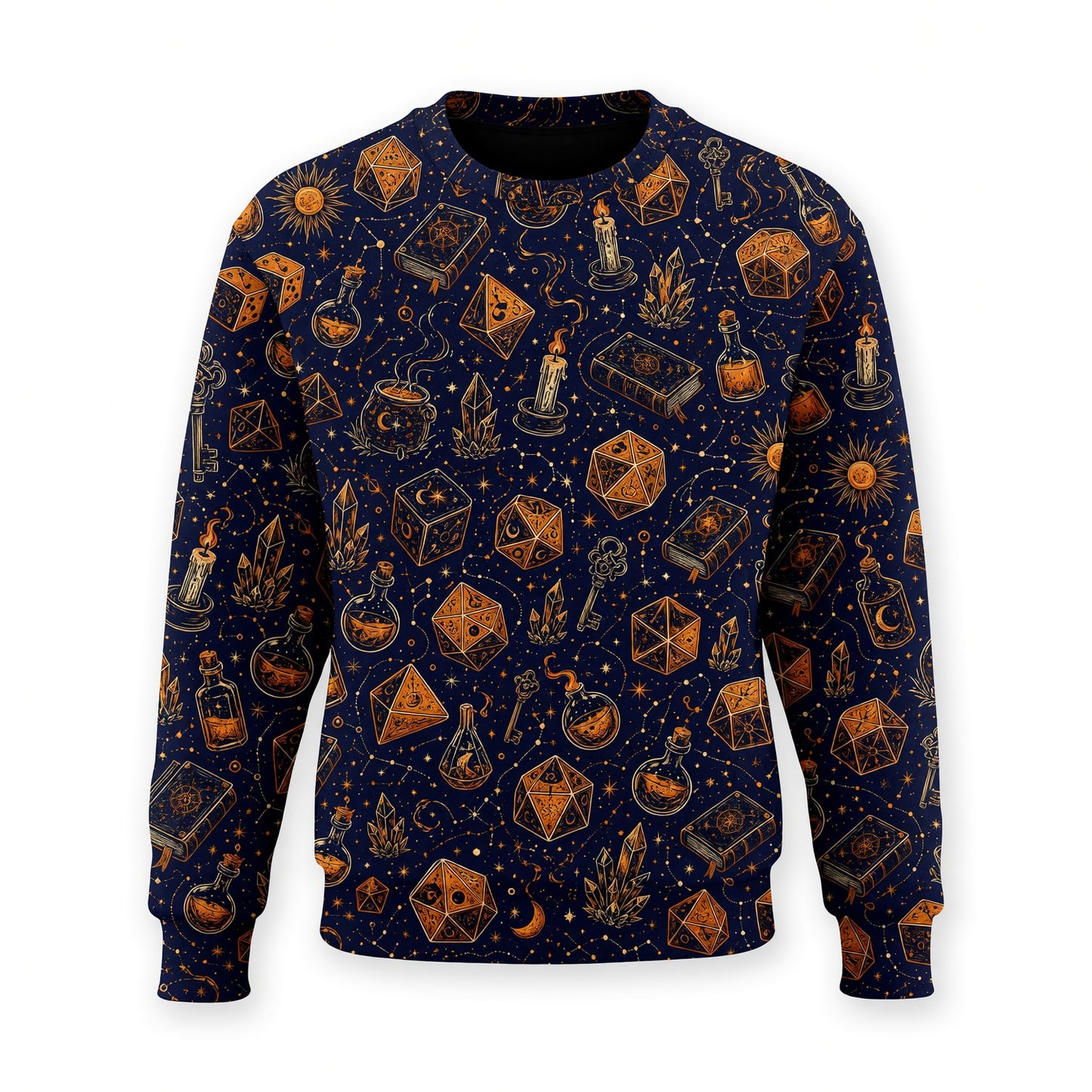 Fantasy Dungeon Dice AOP T-Shirt - Mystic Fantasy Pattern