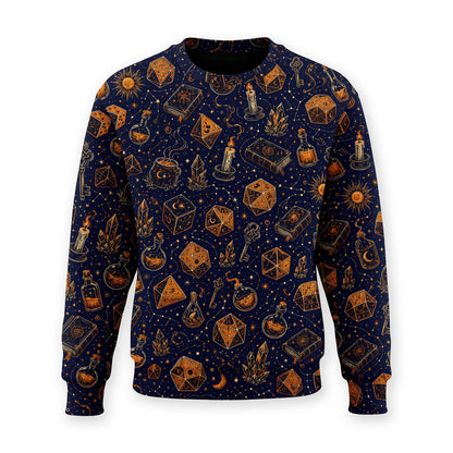 Fantasy Dungeon Dice AOP T-Shirt - Mystic Fantasy Pattern