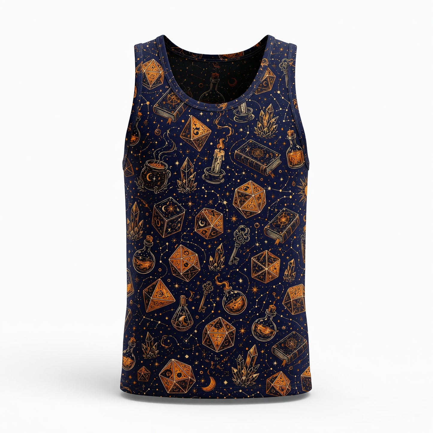 Fantasy Dungeon Dice AOP T-Shirt - Mystic Fantasy Pattern