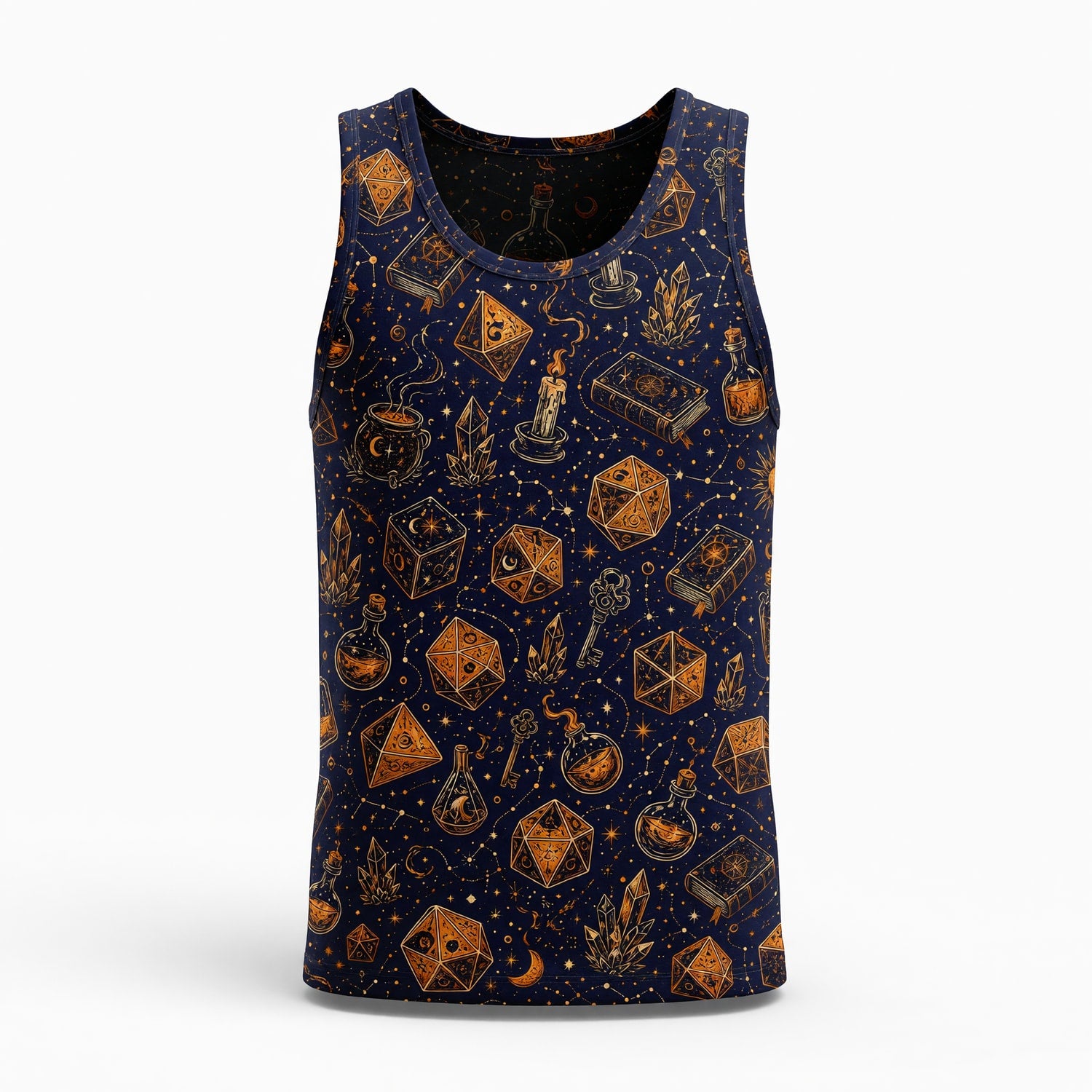 Fantasy Dungeon Dice AOP T-Shirt - Mystic Fantasy Pattern