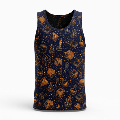Fantasy Dungeon Dice AOP T-Shirt - Mystic Fantasy Pattern