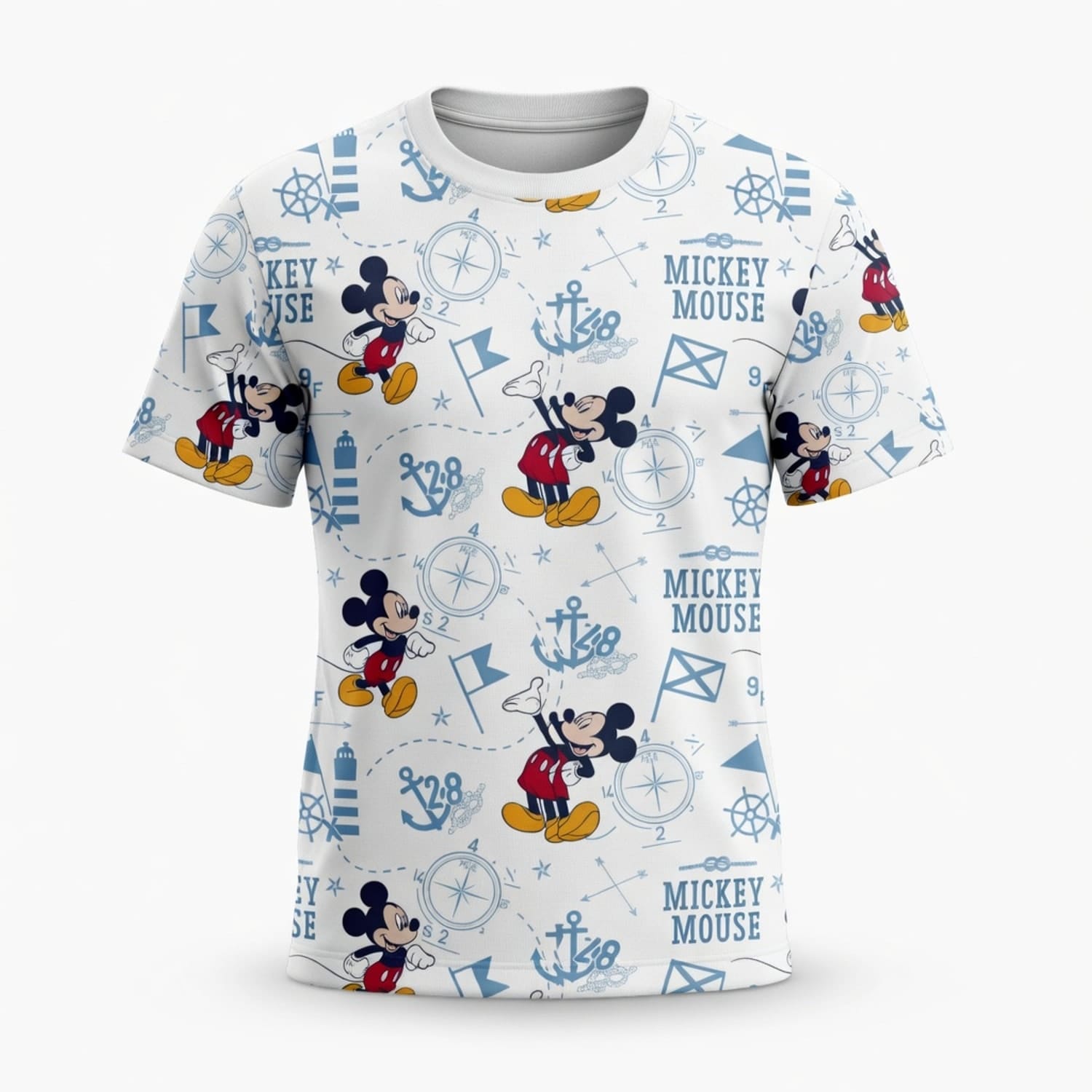 Mouse Nautical Adventure All Over Print Apparel