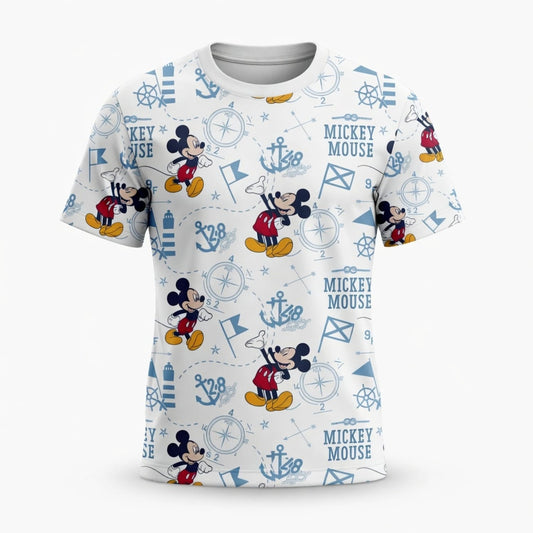 Mouse Nautical Adventure All Over Print Apparel