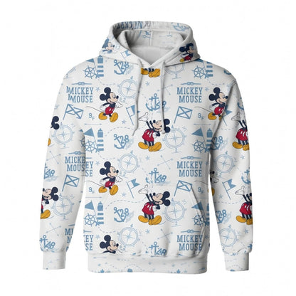 Mouse Nautical Adventure All Over Print Apparel