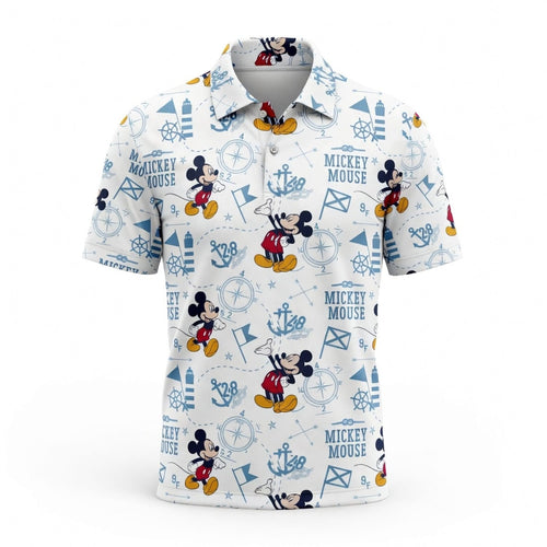 Mouse Nautical Adventure All Over Print Apparel