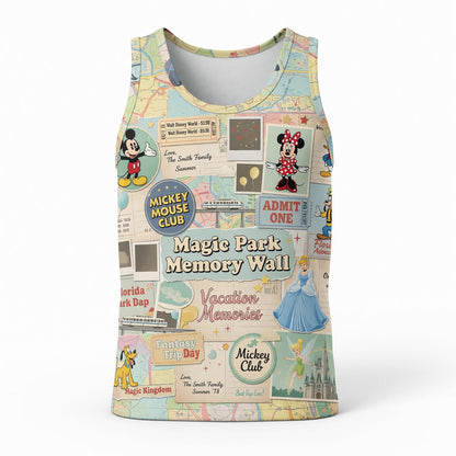 Vacation Memories AOP Apparel - Classic Mouse Park Collage