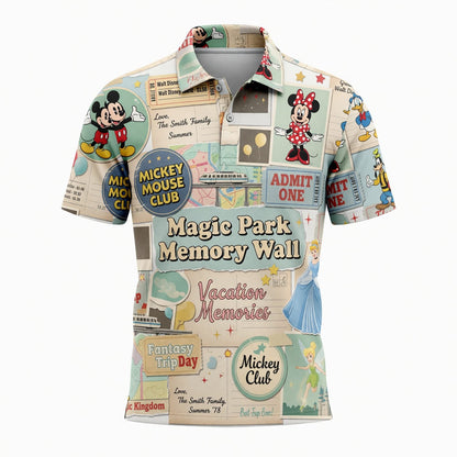 Vacation Memories AOP Apparel - Classic Mouse Park Collage