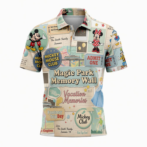 Vacation Memories AOP Apparel - Classic Mouse Park Collage