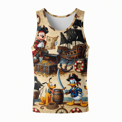 Pirate Mouse Duck AOP Apparel - Pup Treasure Map Adventure