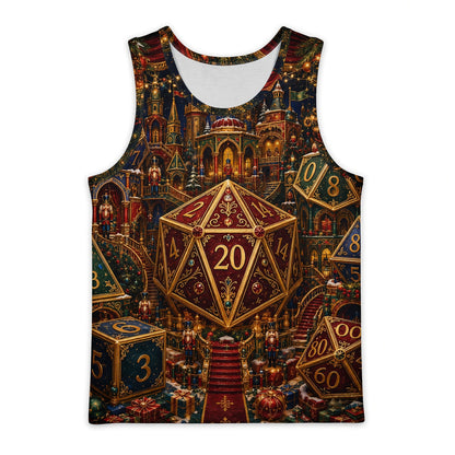 Christmas Dice Village AOP T-Shirt - Fantasy Holiday Streetwear