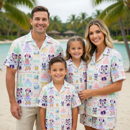 World Park Drinking Around The World Hawaiian Shirt - Girls Trip Pattern