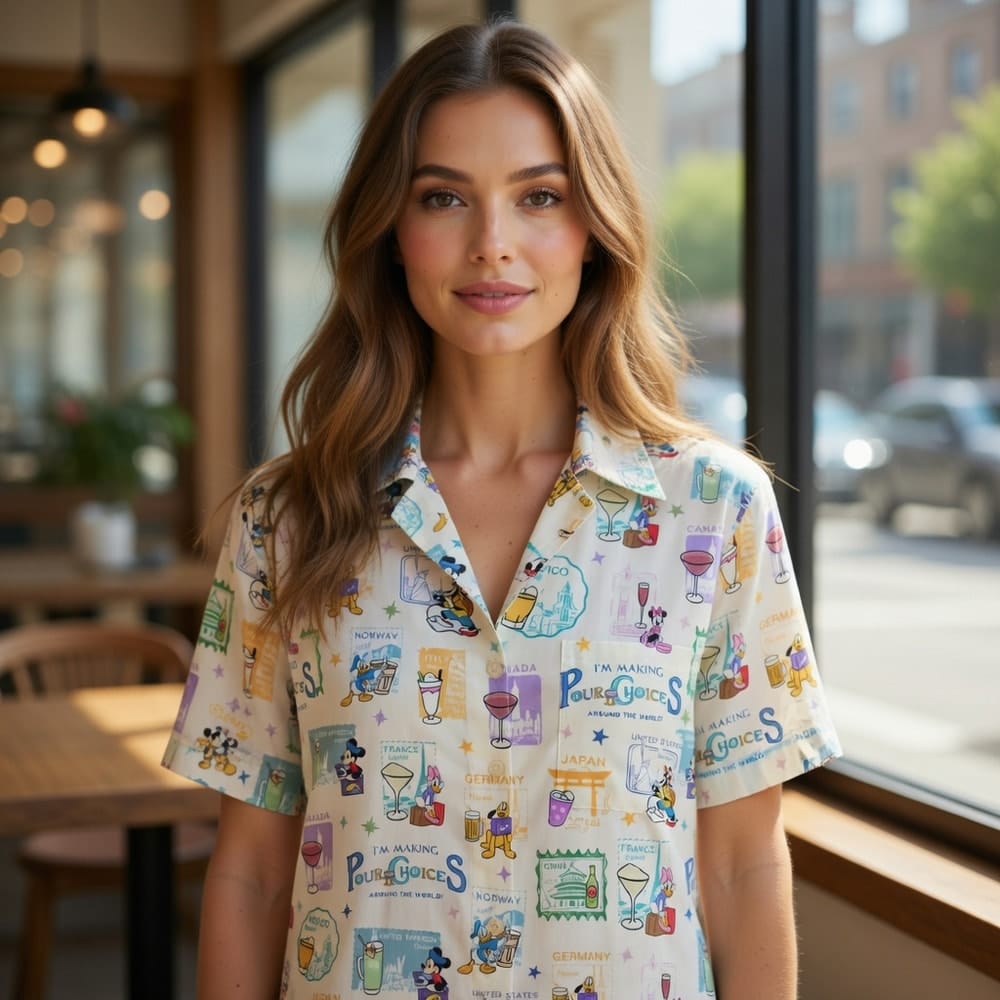 I'm Making Pour Choices Around The World Hawaiian Shirt World Park Mouse & Friends