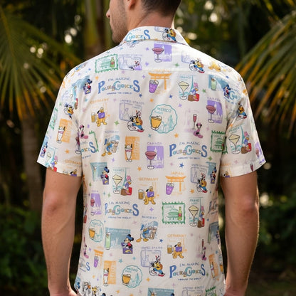 I'm Making Pour Choices Around The World Hawaiian Shirt World Park Mouse & Friends