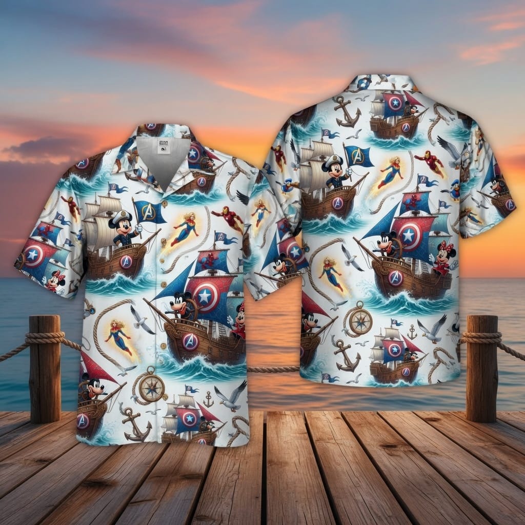 Heroes Premium Hawaiian Shirt - Mouse Shield Hero Collection