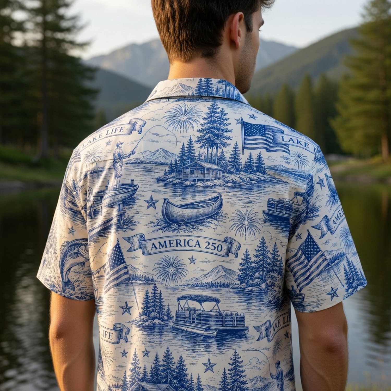 America 250 Lake Life Premium Hawaiian Shirt - Patriotic Apparel - HW3QYKF001