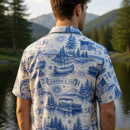 America 250 Lake Life Premium Hawaiian Shirt - Patriotic Apparel - HW3QYKF001