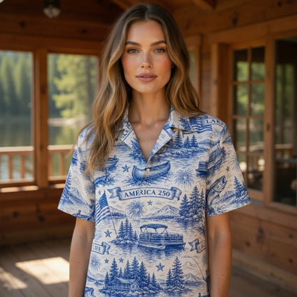 America 250 Lake Life Premium Hawaiian Shirt - Patriotic Apparel - HW3QYKF001