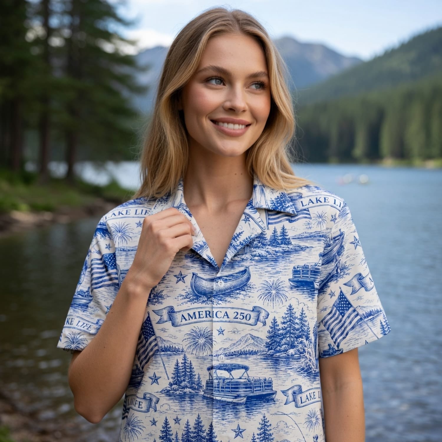 America 250 Lake Life Premium Hawaiian Shirt - Patriotic Apparel - HW3QYKF001