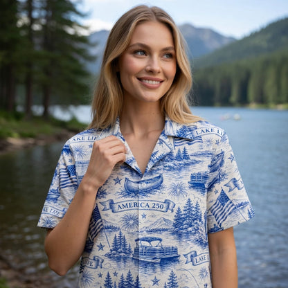 America 250 Lake Life Premium Hawaiian Shirt - Patriotic Apparel - HW3QYKF001