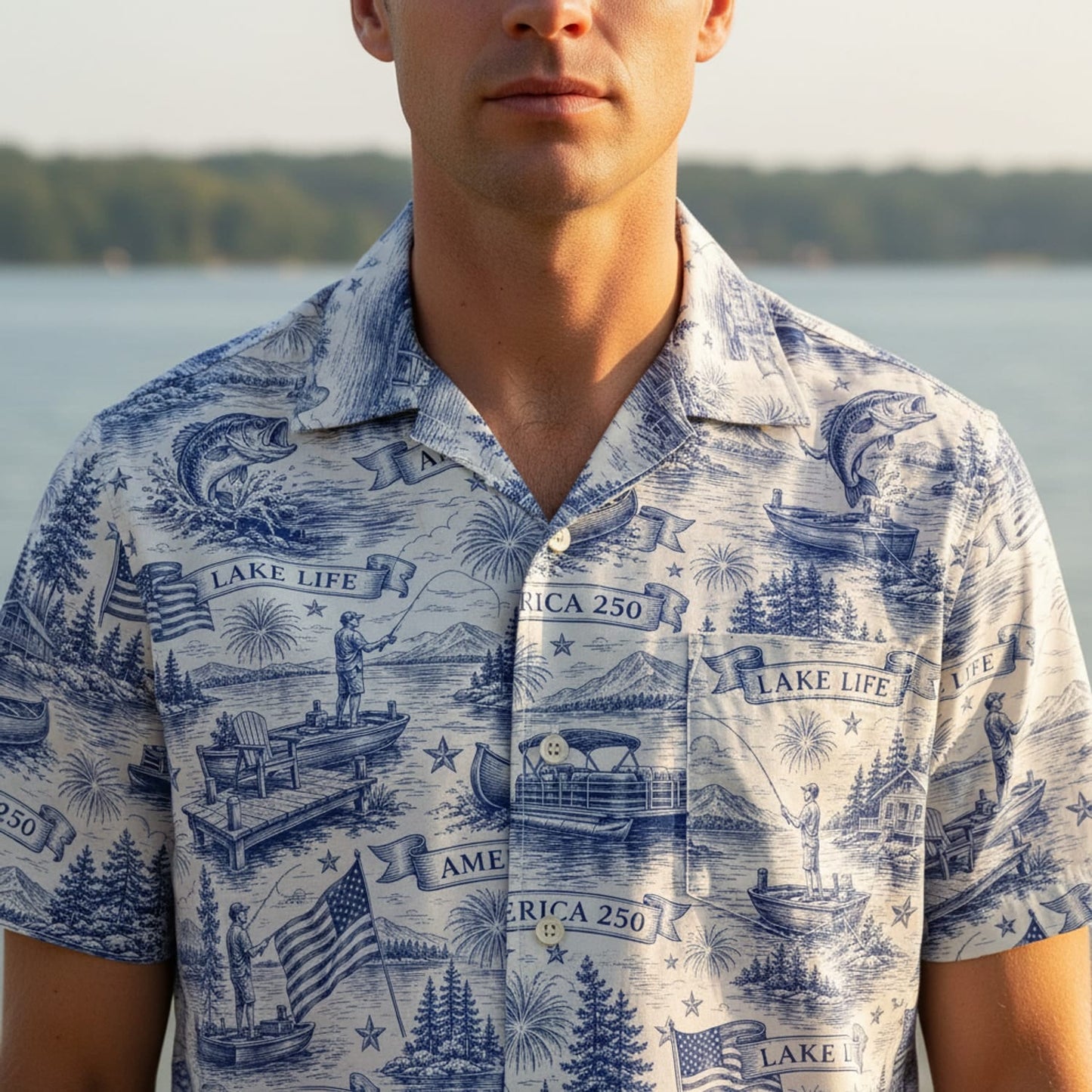 America 250 Lake Life Premium Hawaiian Shirt - Patriotic Apparel - HW3QYKF001