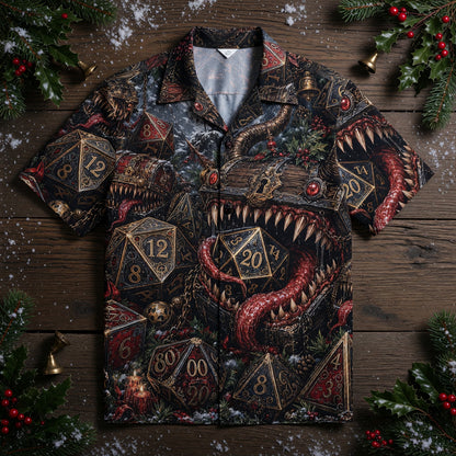 Mimic Christmas Hawaiian Shirt - Fantasy RPG Holiday Apparel