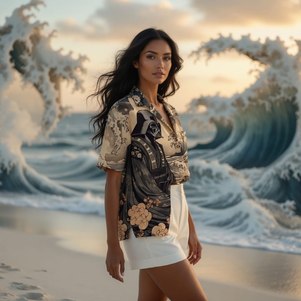 Dark Lord Great Wave Premium Hawaiian Shirt - Aloha Style
