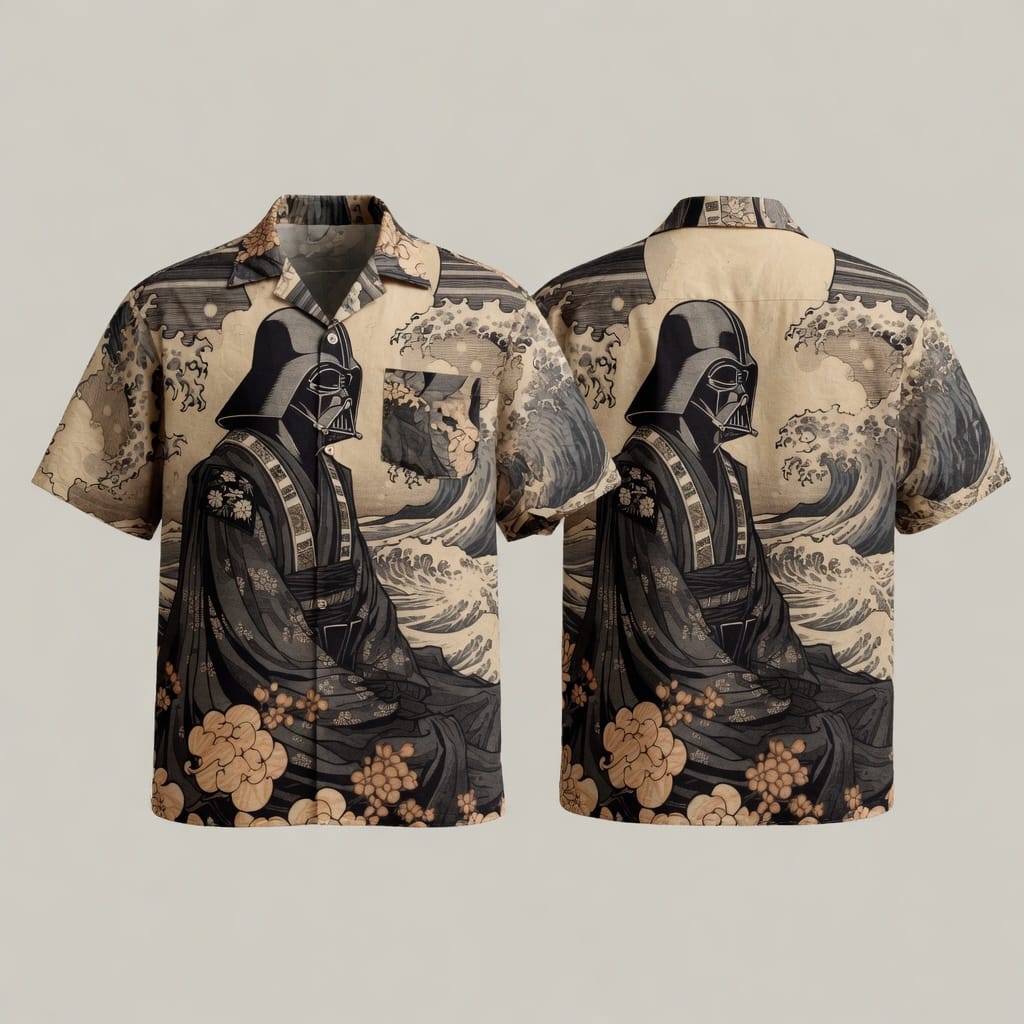 Dark Lord Great Wave Premium Hawaiian Shirt - Aloha Style