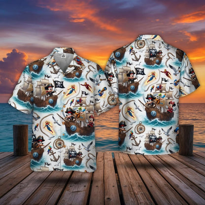 Mouse Pirate Premium Hawaiian Shirt - Men's