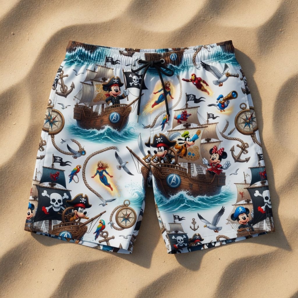 Mouse Pirate Premium Hawaiian Shirt - Men's