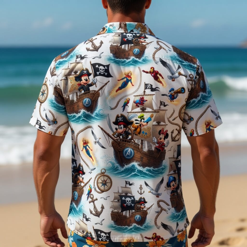 Mouse Pirate Premium Hawaiian Shirt - Men's