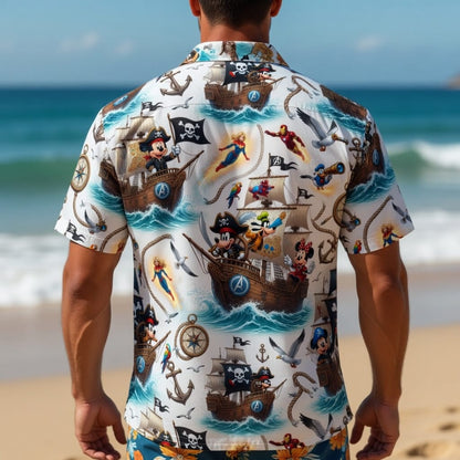 Mouse Pirate Premium Hawaiian Shirt - Men's