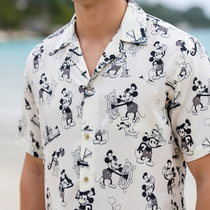 Vintage Steamboat Mouse Hawaiian Shirt - Vintage Sailor Print