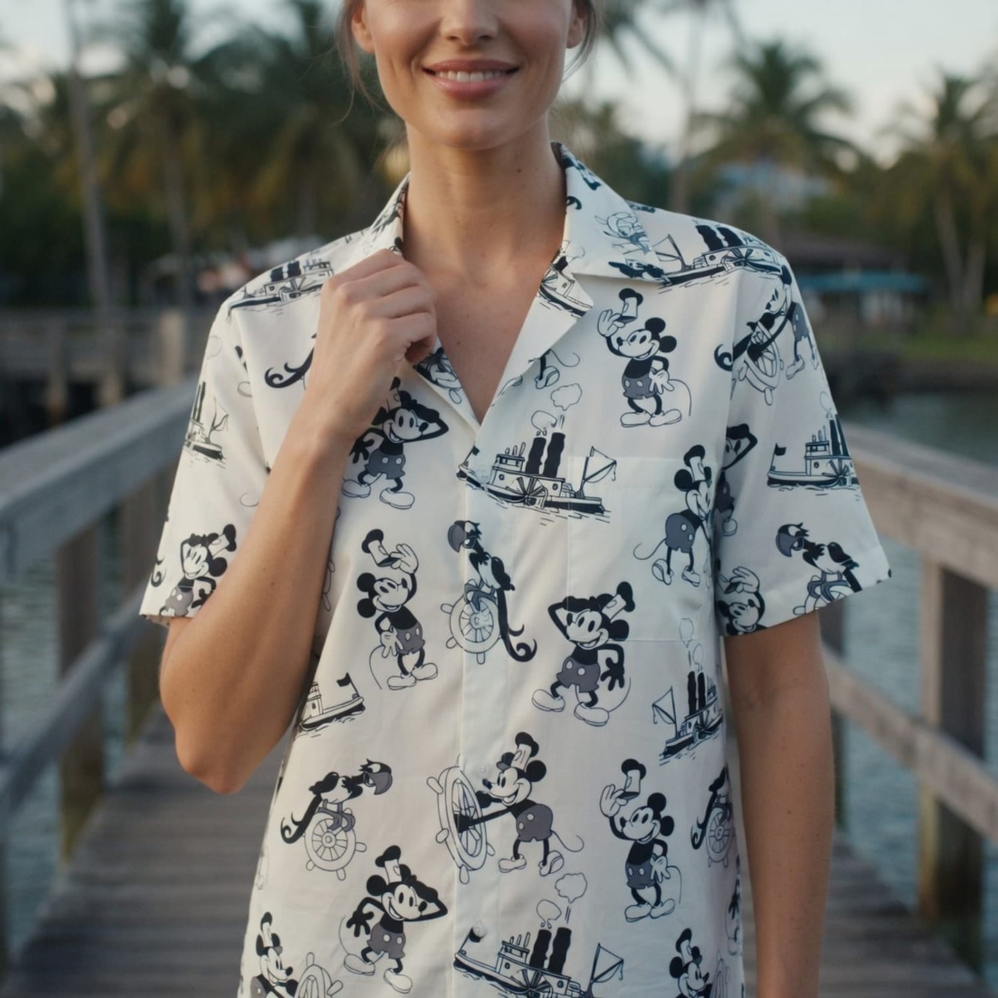 Vintage Steamboat Mouse Hawaiian Shirt - Vintage Sailor Print
