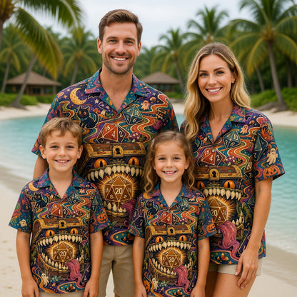 Mimic Hawaiian Shirt - Halloween RPG Dice Gaming