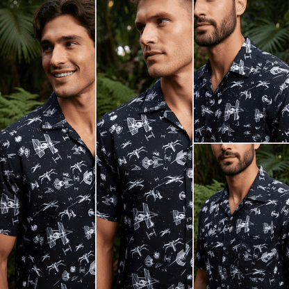 Galactic Spaceship Premium Hawaiian Shirt - Galaxy Aloha