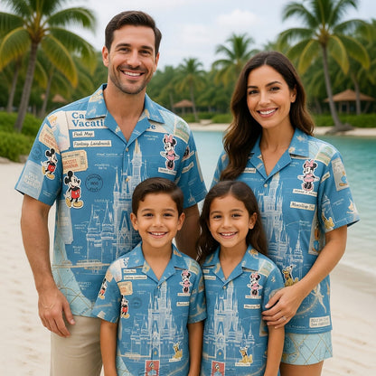 Castle Park Hawaiian Shirt - Vintage Blueprint Archive