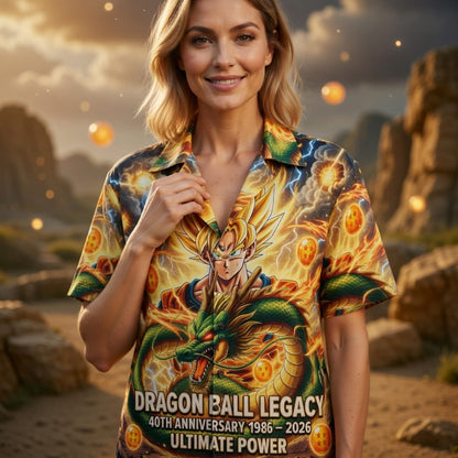 Anime Warrior Legacy 40th Anniversary Premium Hawaiian Shirt