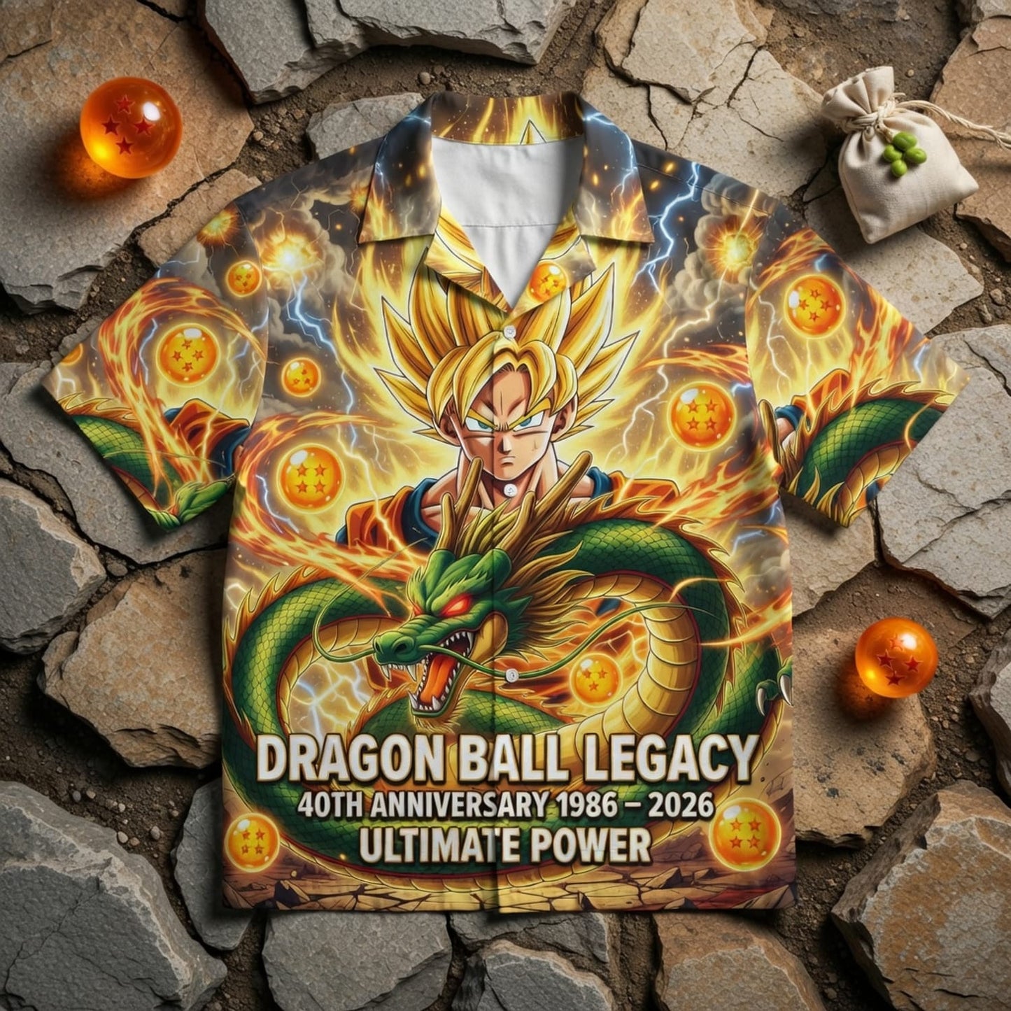 Anime Warrior Legacy 40th Anniversary Premium Hawaiian Shirt