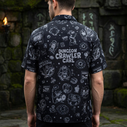 Dungeon Crawler Hawaiian Shirt - LitRPG Book Pattern Apparel